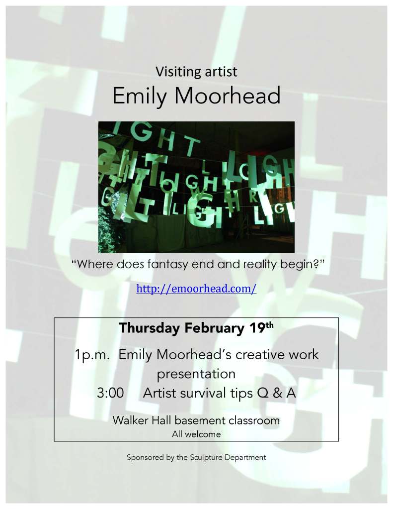 sculpture department flyer 2/19/15